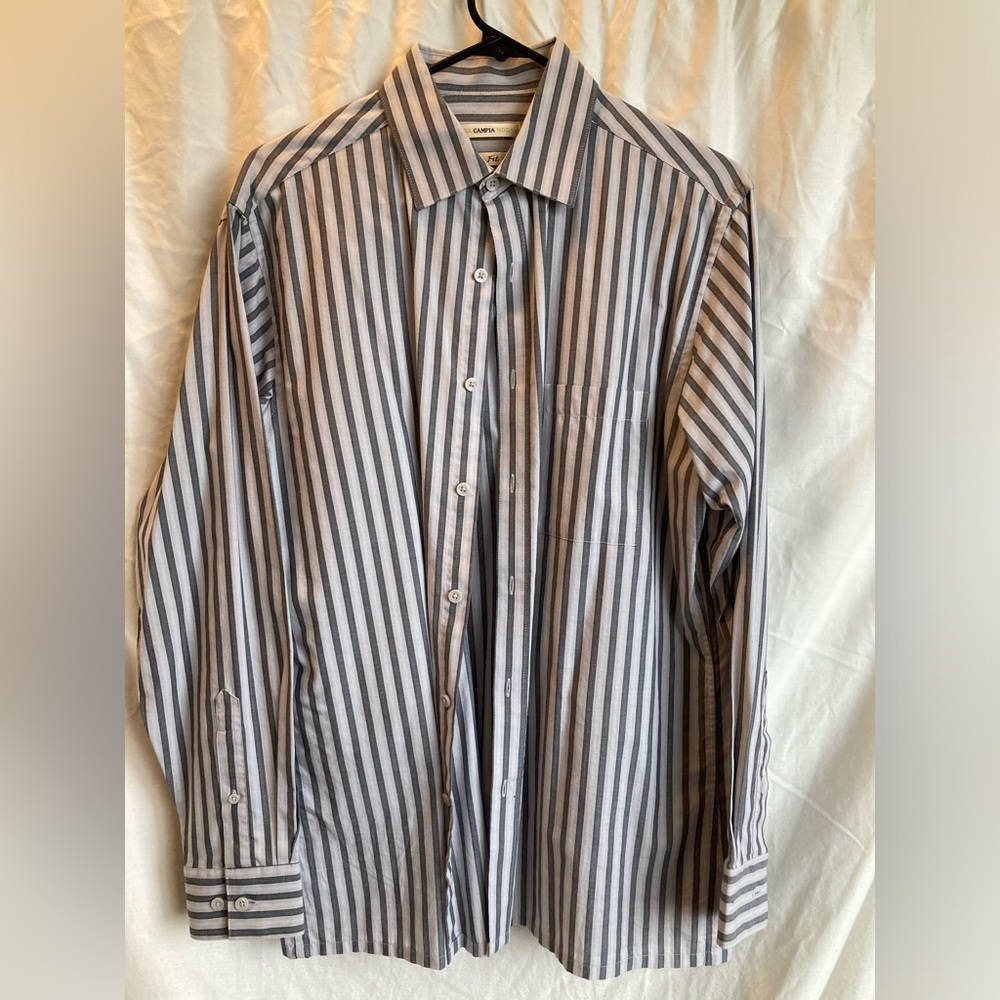 Men’s Pinstripe Dress Shirt